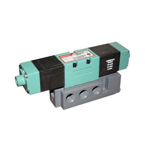 Numatics, 153SS43AK, Double Solenoid Valve, 4 Way, 3/8 in. NPT, 115/120V-60HZ