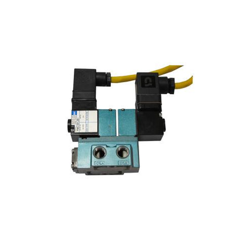 MAC, 922B-PM-591JB, Directional Air Valve, 4 Way, 1/4 in. Ports, 24VDC