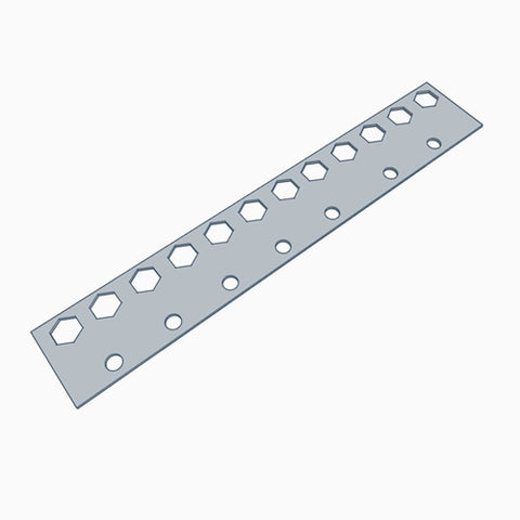 Automotion, 030048, Axle Isolator Retainer Plate, 2 in. W x 11 15/16 in. L