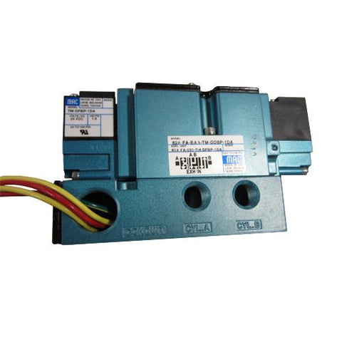 MAC, 82A-FA-BAA-TM-DFBP-1DA, Double Solenoid Valve, 4 Way, 3 Position, 24VDC